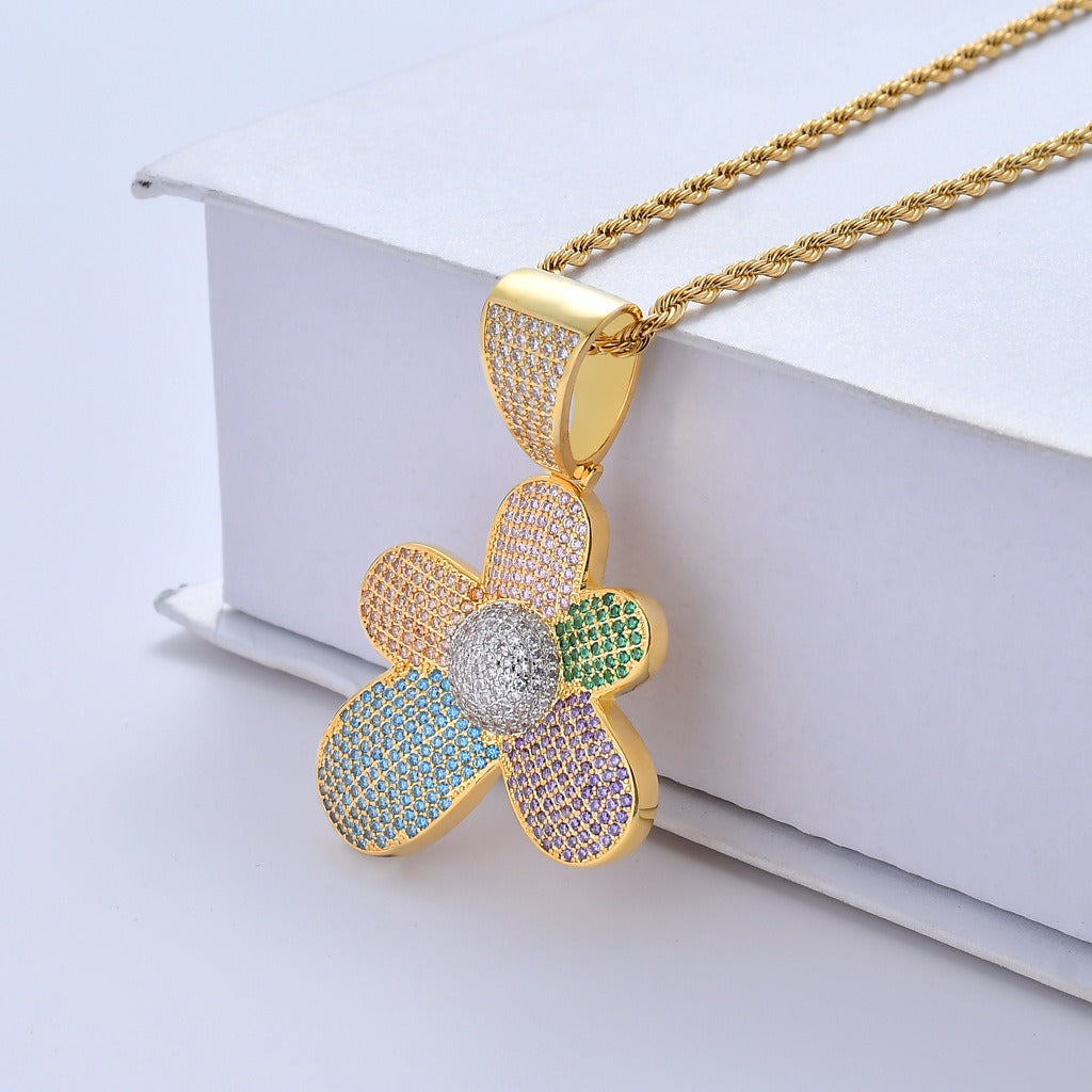 Tyler's Flower Anhänger Halskette Rapper Kette