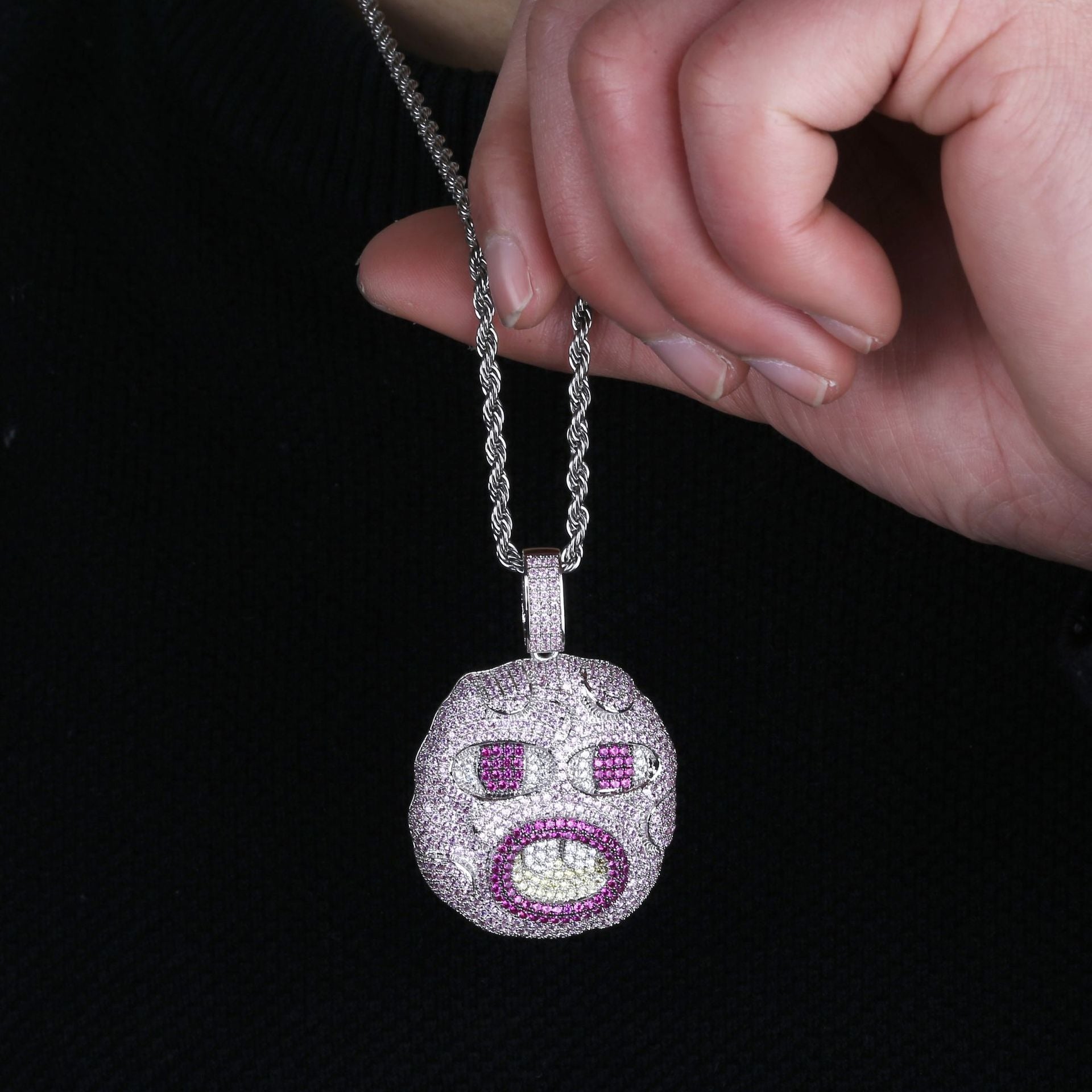 Pendentif Cherry Bomb de Tyler The Creator, chaîne de rappeur