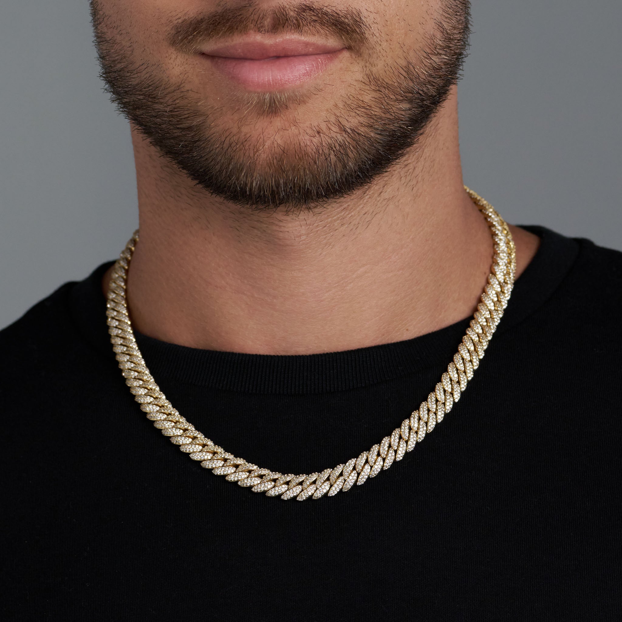 Iced Cuban Chain (Gold) - 12mm