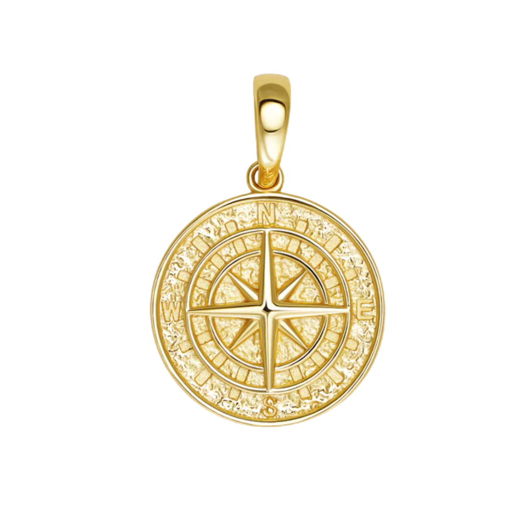 Gold Compass Pendant
