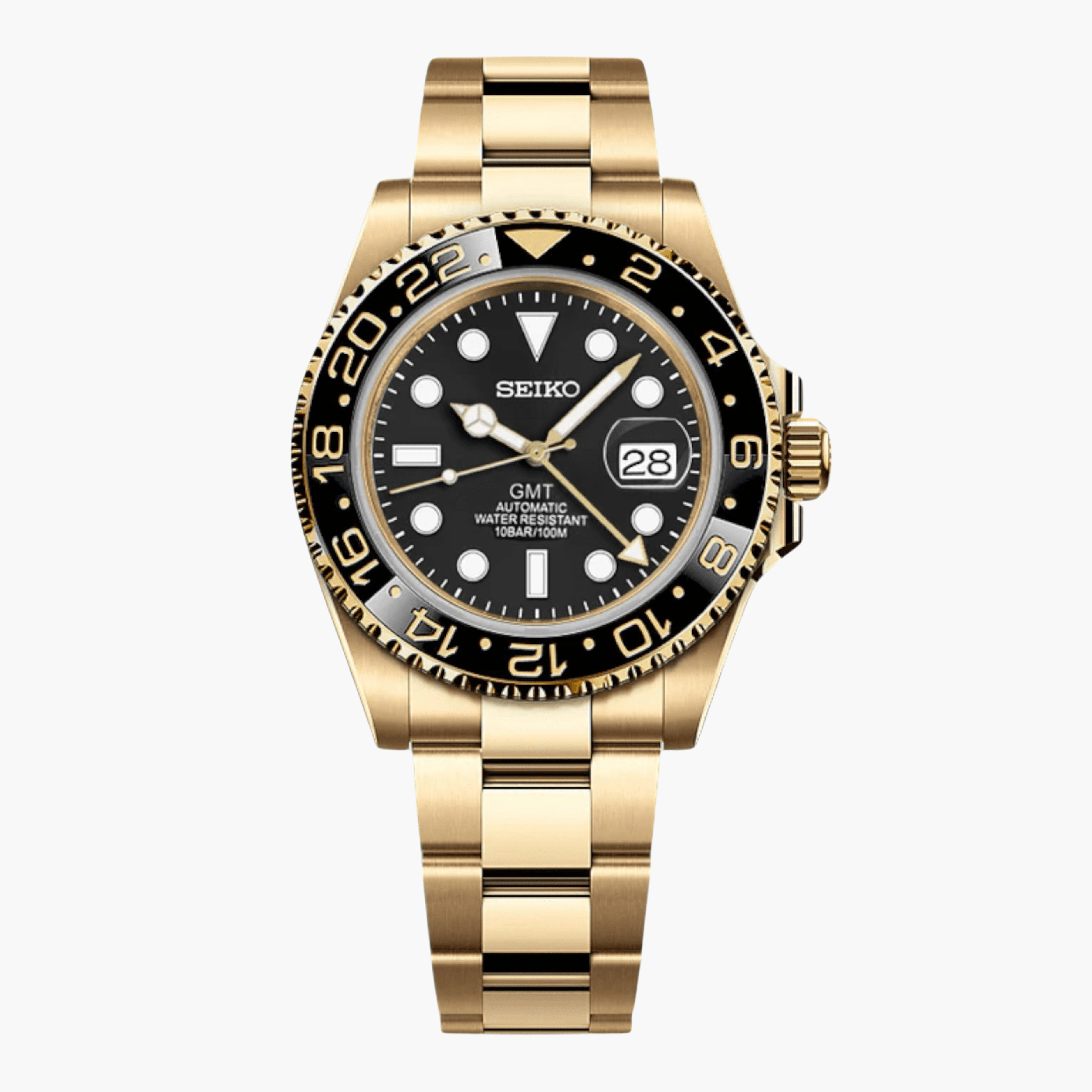 Seiko Mod GMT - Black Gold