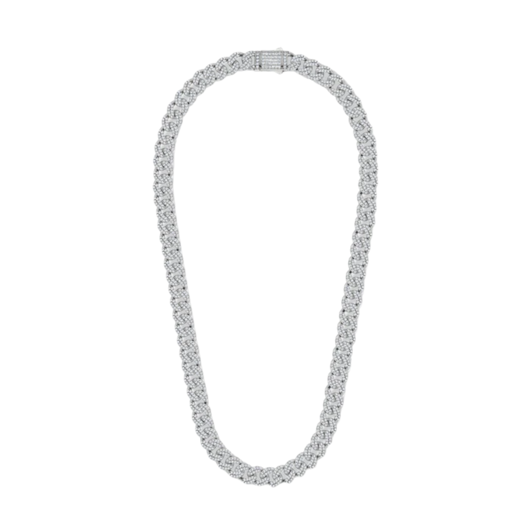 Iced Cuban Chain (Silver) - 12mm