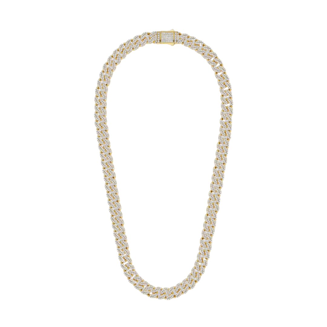 Iced Cuban Chain (Gold) - 12mm