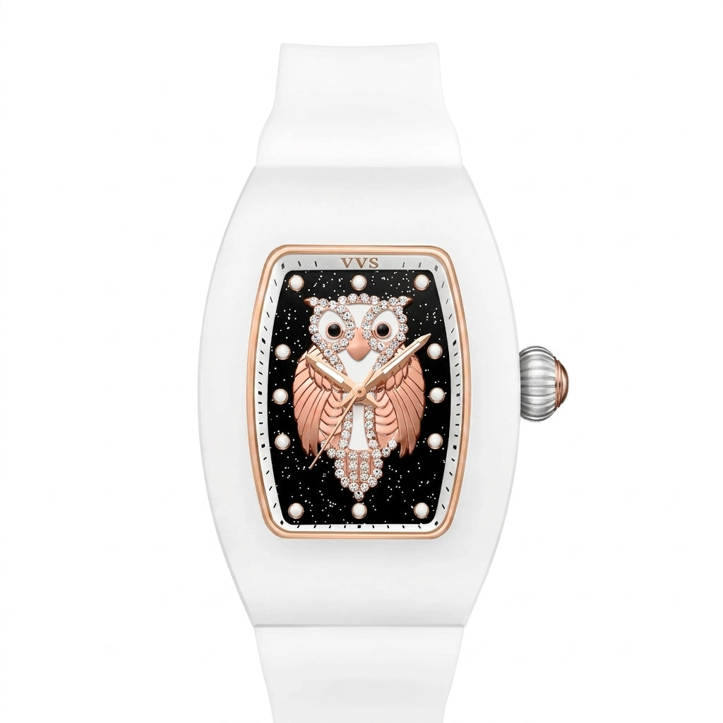 Celeste Owl Ceramic Women’s Watch