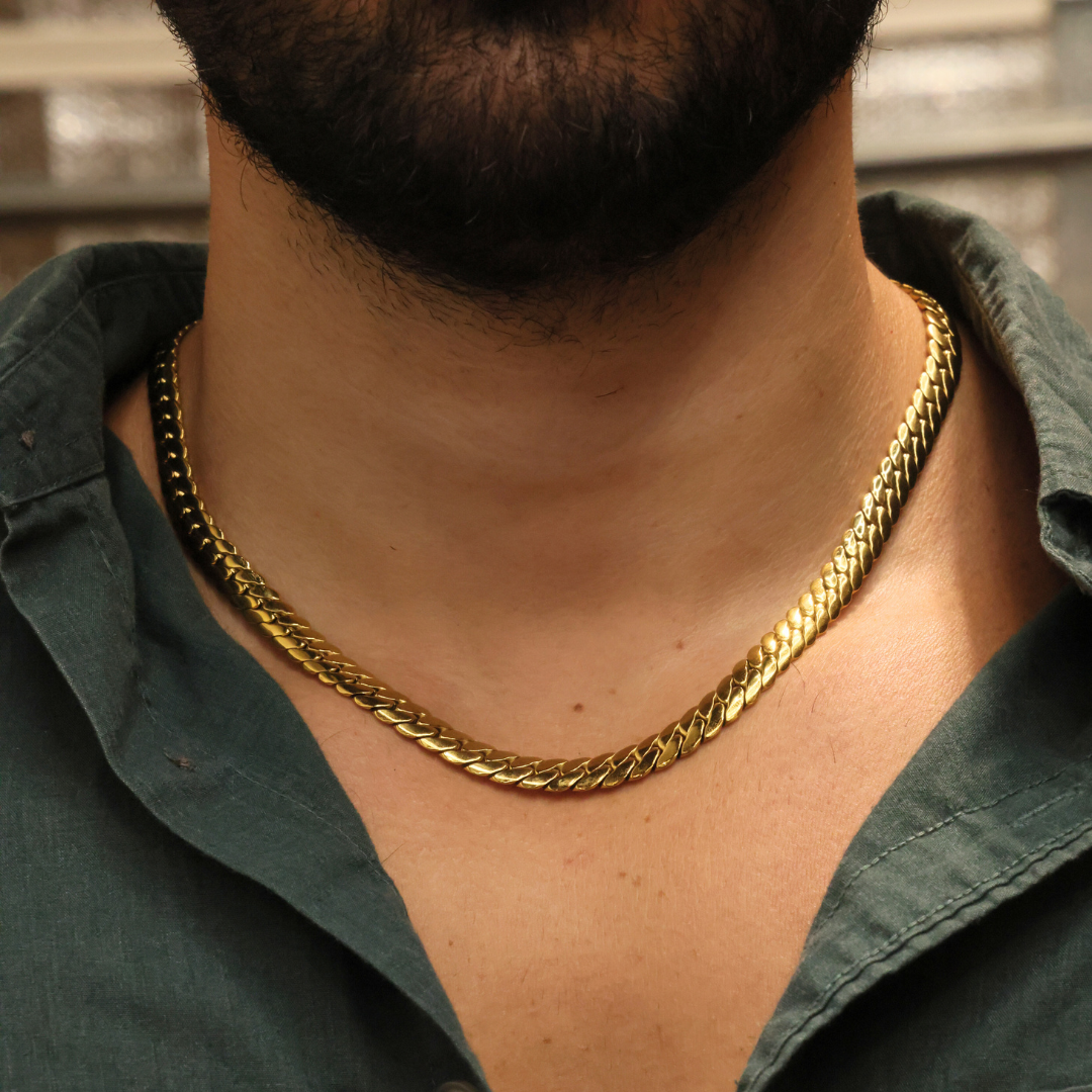 Miami Cuban Link Chain (Gold) - 8mm