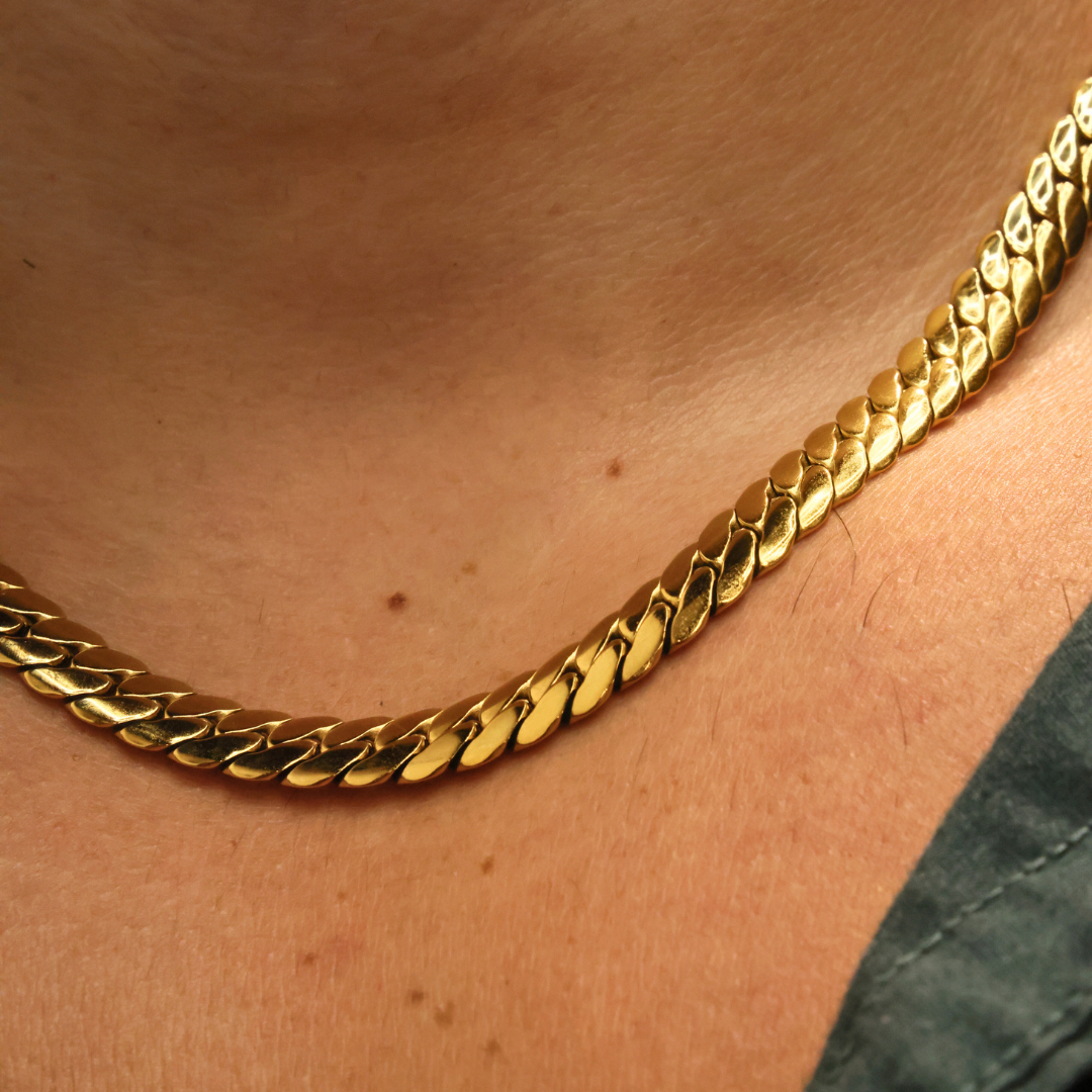 Miami Cuban Link Chain (Gold) - 8mm