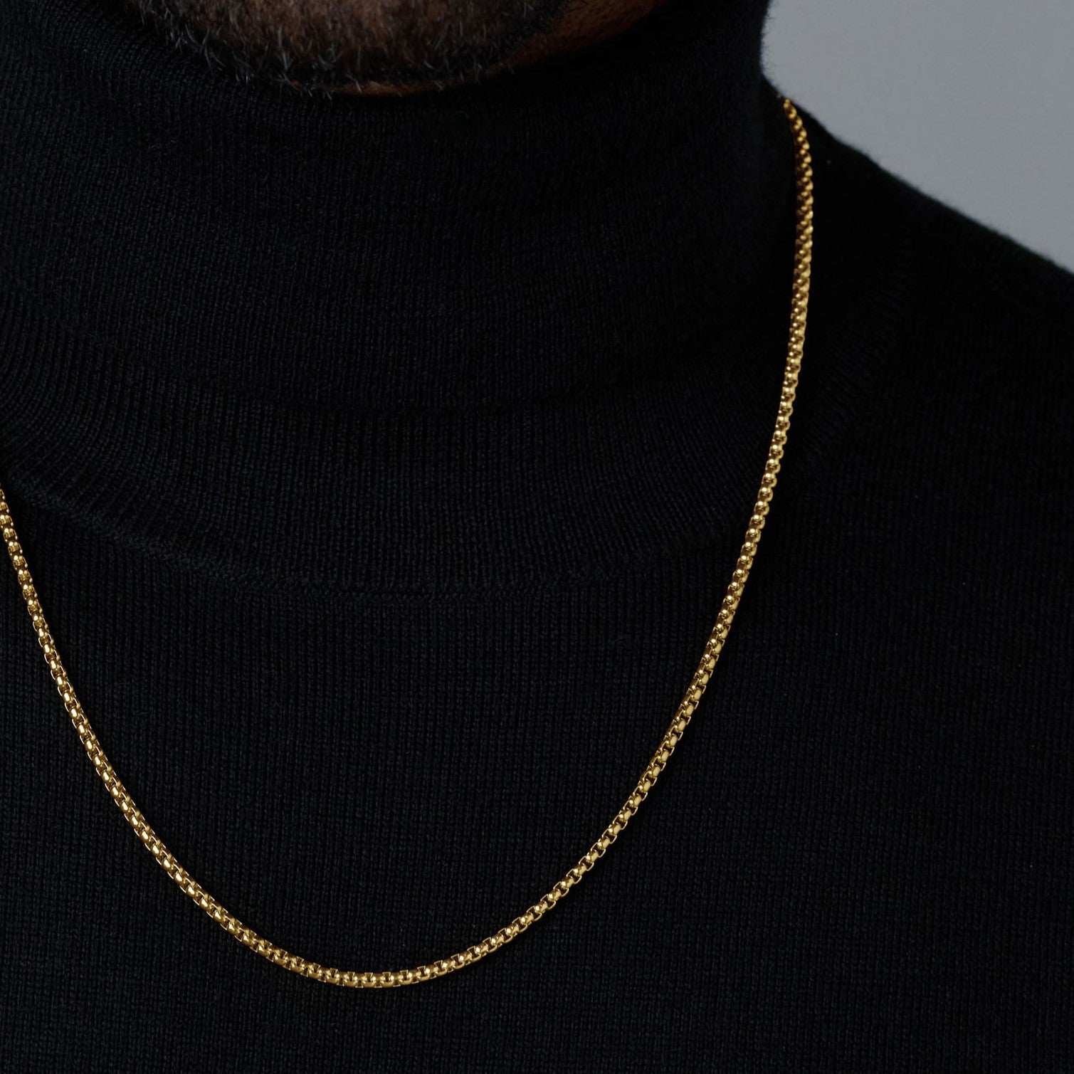 3mm Gold Round Link Chain