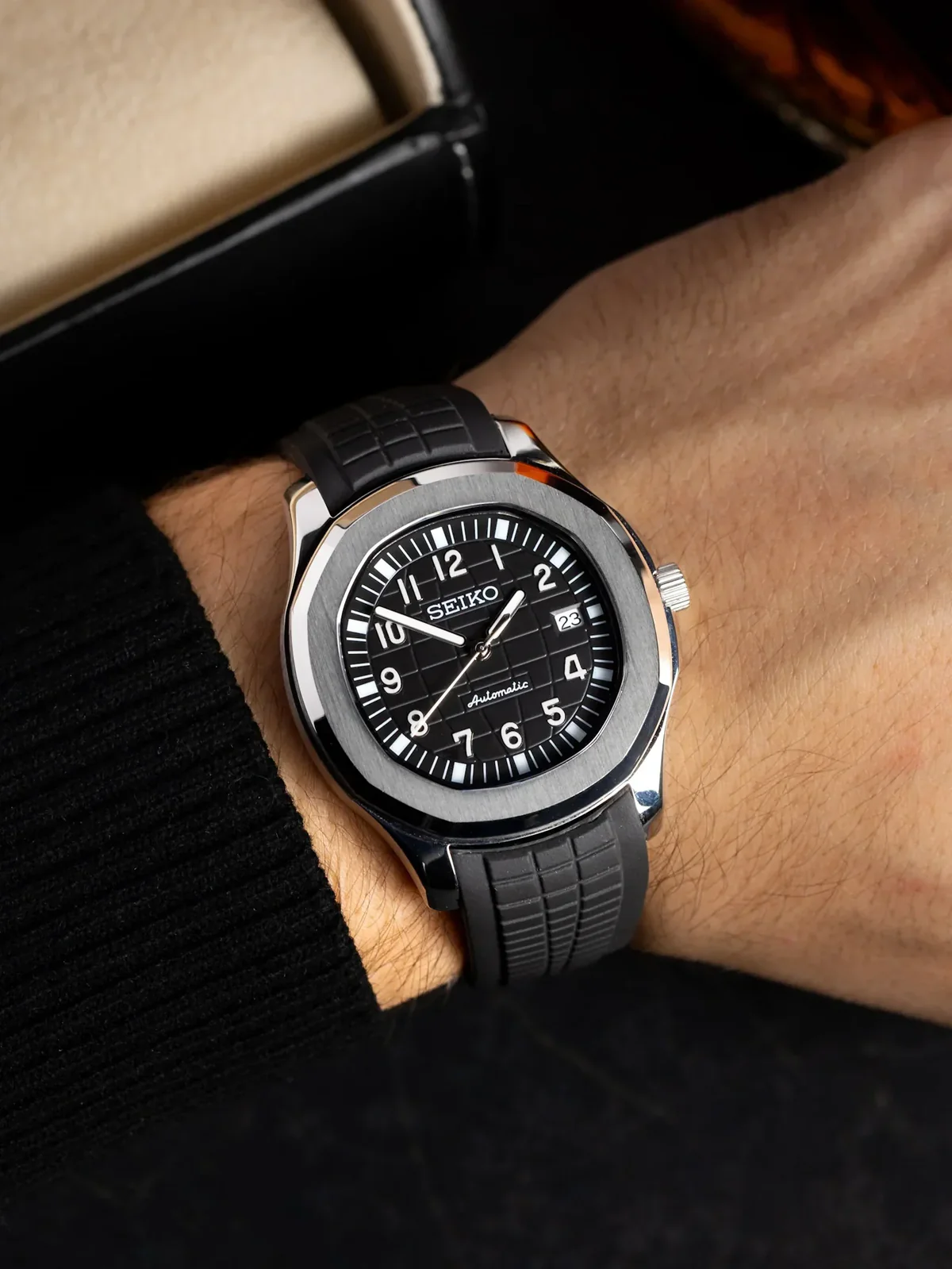 SEIKO MOD AQUANAUT | SCHWARZ