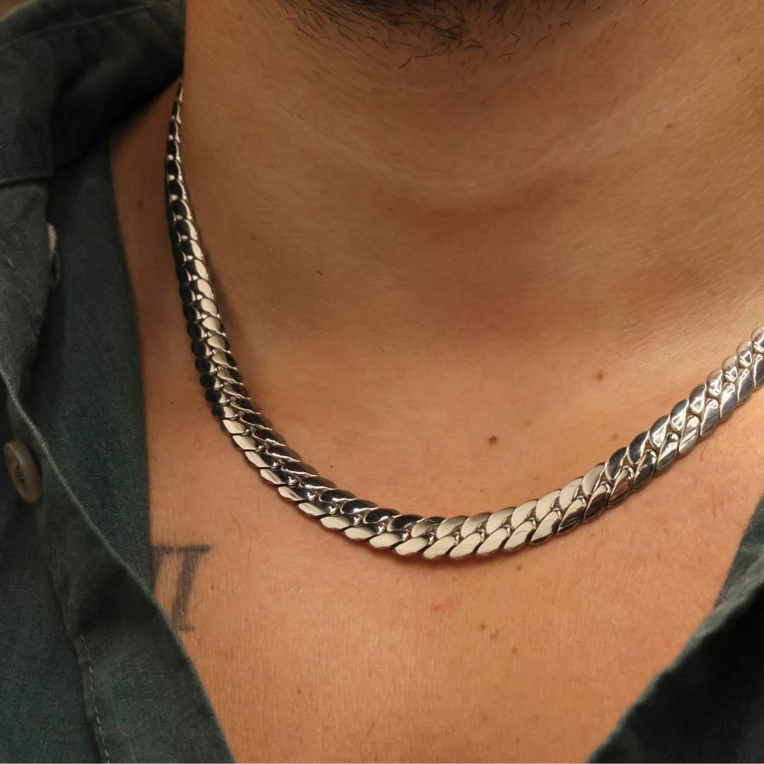 Miami Cuban Link Chain (Silver) - 8mm