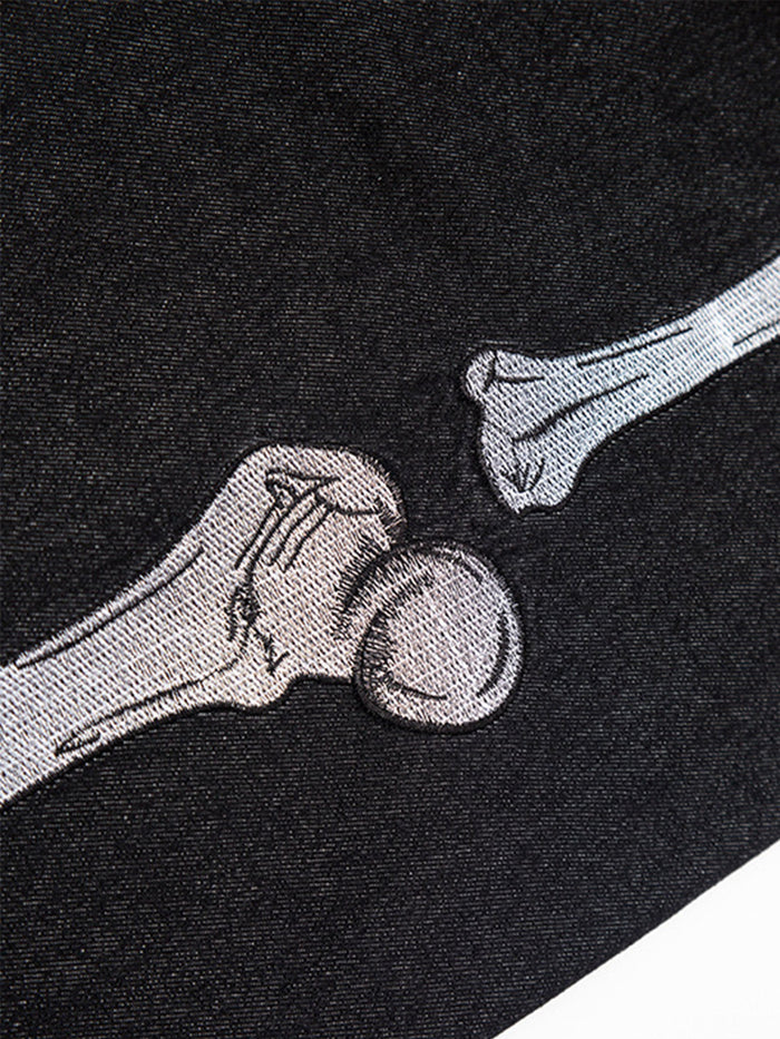 Jeans mit VVS-Totenkopf-Handprint