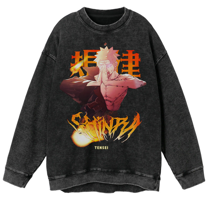 Pull vintage graphique rétro Naruto