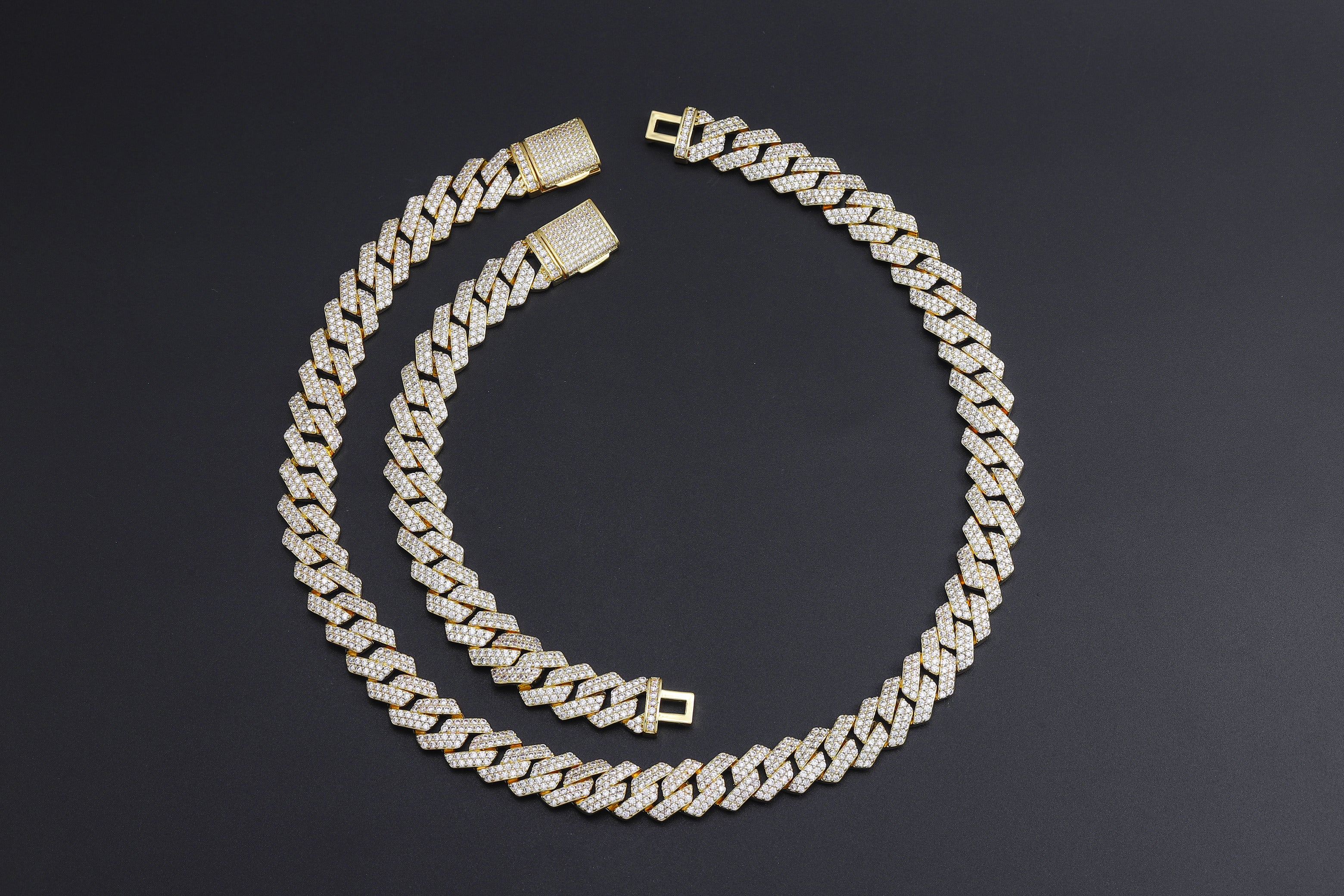 16 mm S-Link-Kette mit kubanischen Diamantgliedern