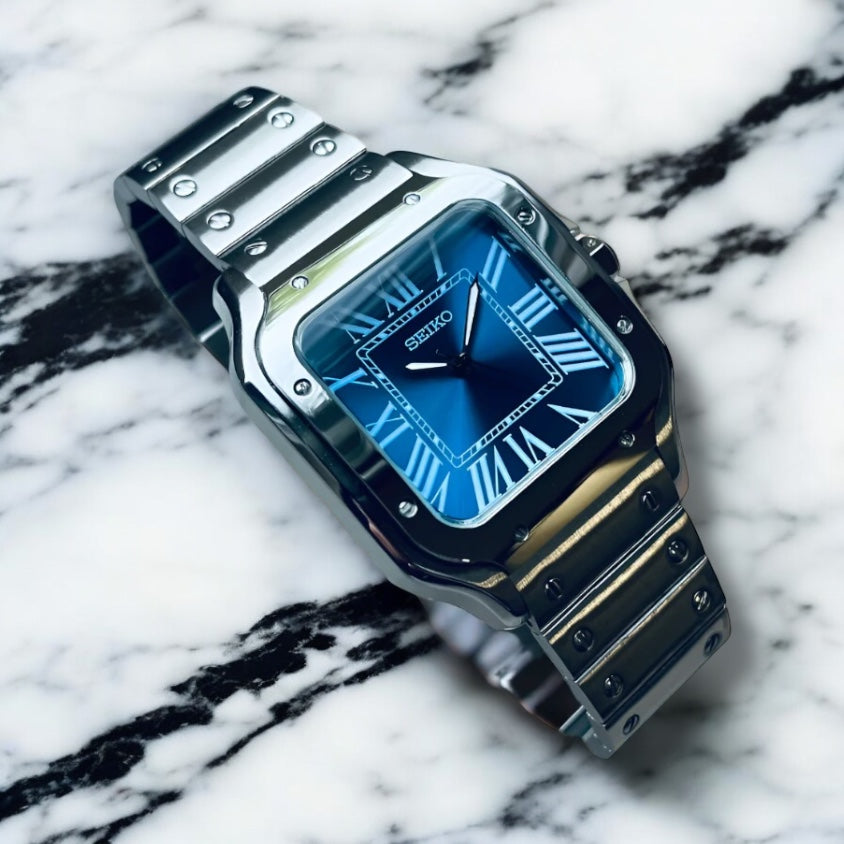 SEIKO MOD SANTOS | BLAU