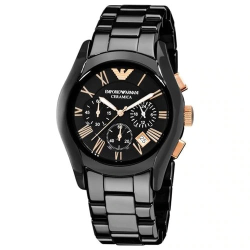 Emporio Armani AR1410 Ceramica Herren-Analoguhr
