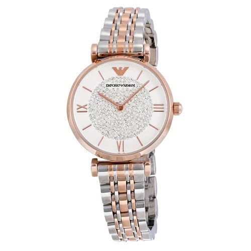 Emporio Armani – Elegante Damenuhr mit Edelstahlarmband