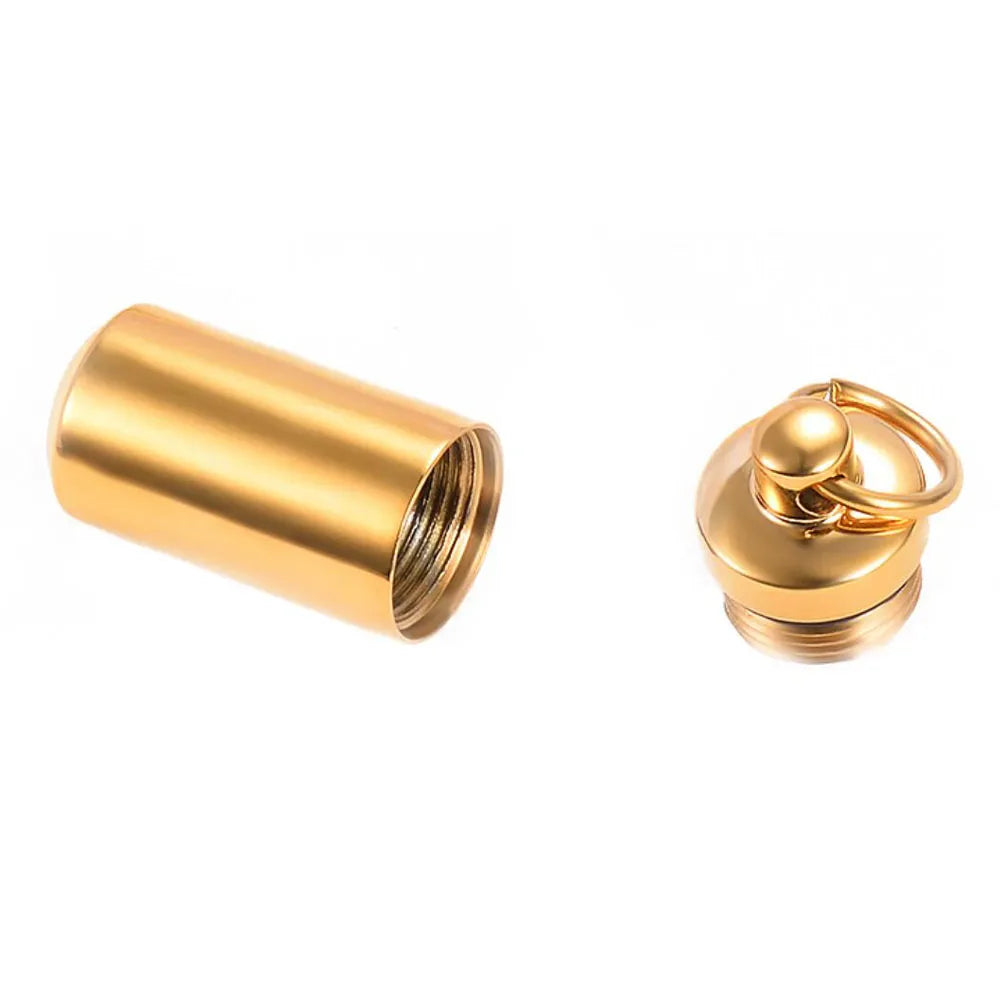 Halskette mit Urnenanhänger in Zylinderform