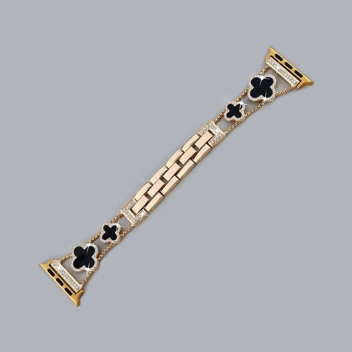 Iced Out Kleeblatt Apple Watch Armband