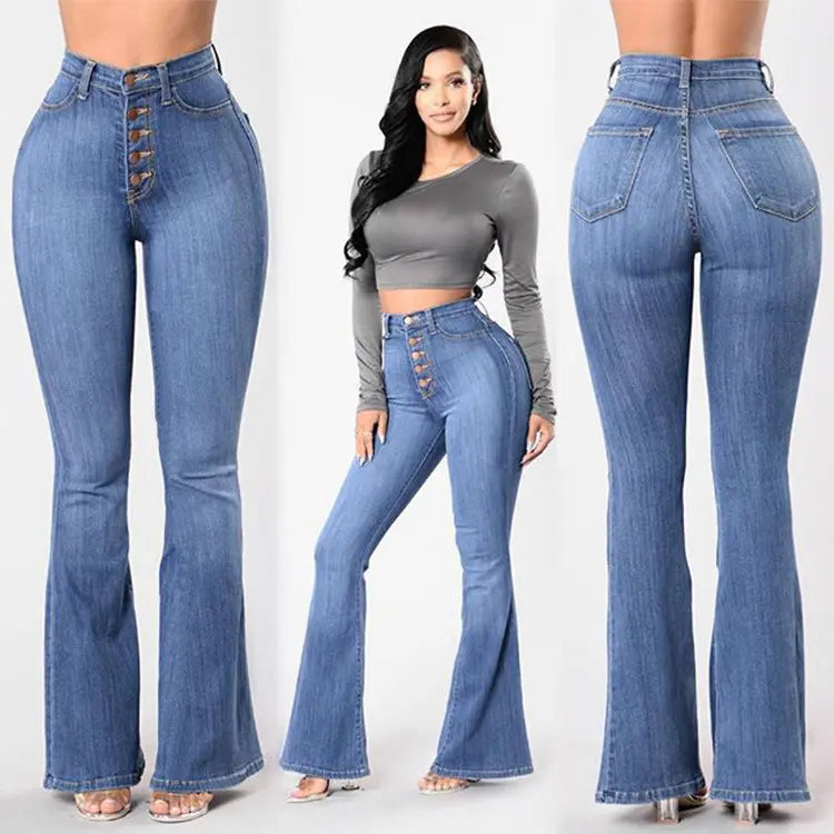 Damen Flare-Jeans aus Denim