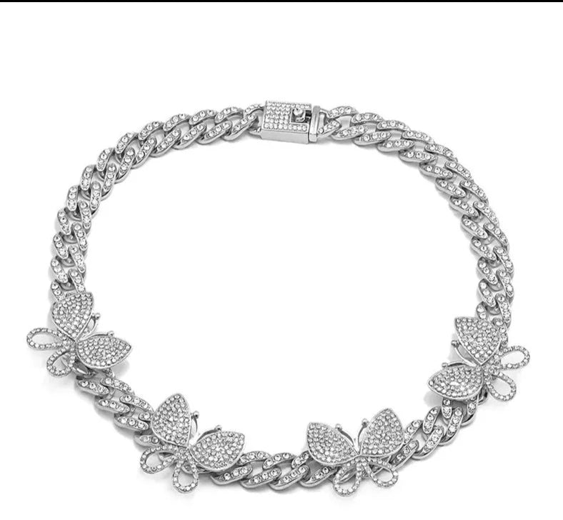 Kubanische Kette mit Schmetterlingsanhänger