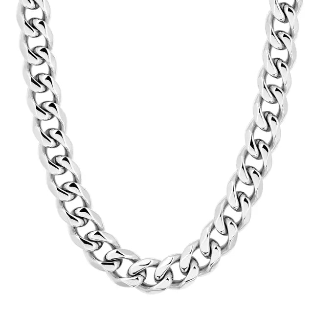 Goldene 12 mm Miami Kubanische Kette