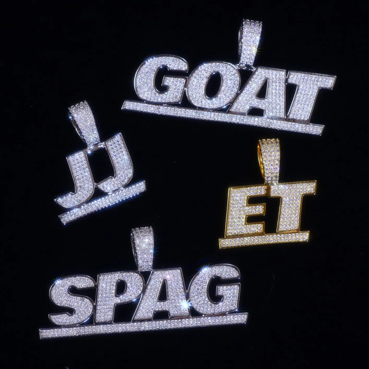 10 mm zweifarbiges kubanisches Gliederarmband aus S925 VVS-Moissanit