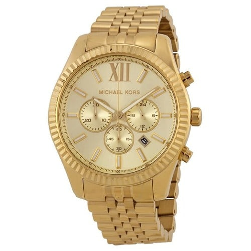 Michael Kors MK8281 Lexington Goldfarbene Herrenuhr