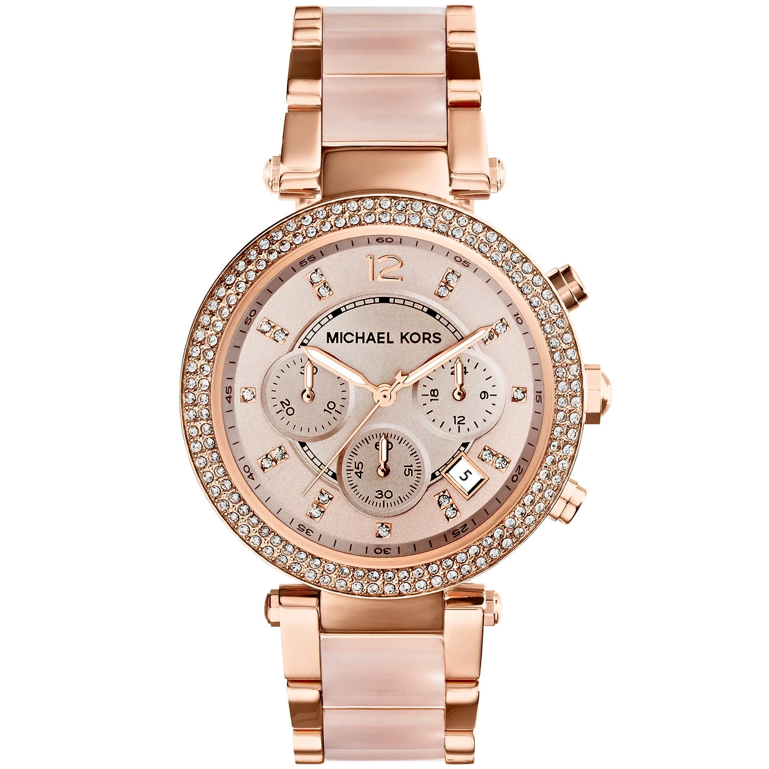 Authentische Michael Kors MK5896 Damen Parker zweifarbige Uhr