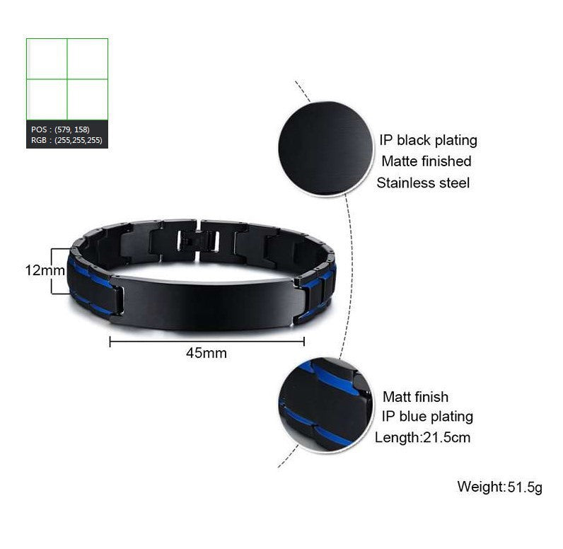 Magnettherapie-Armband mit individuellem Namen