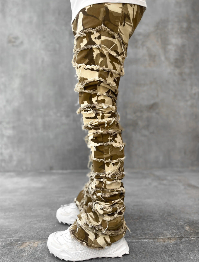 Jeans im Laser-Stack-Denim