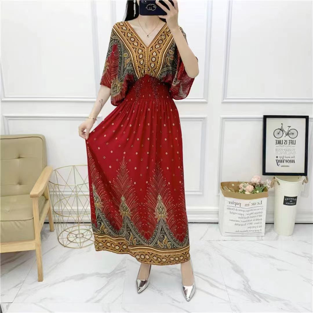 Robe d'été rétro bohème