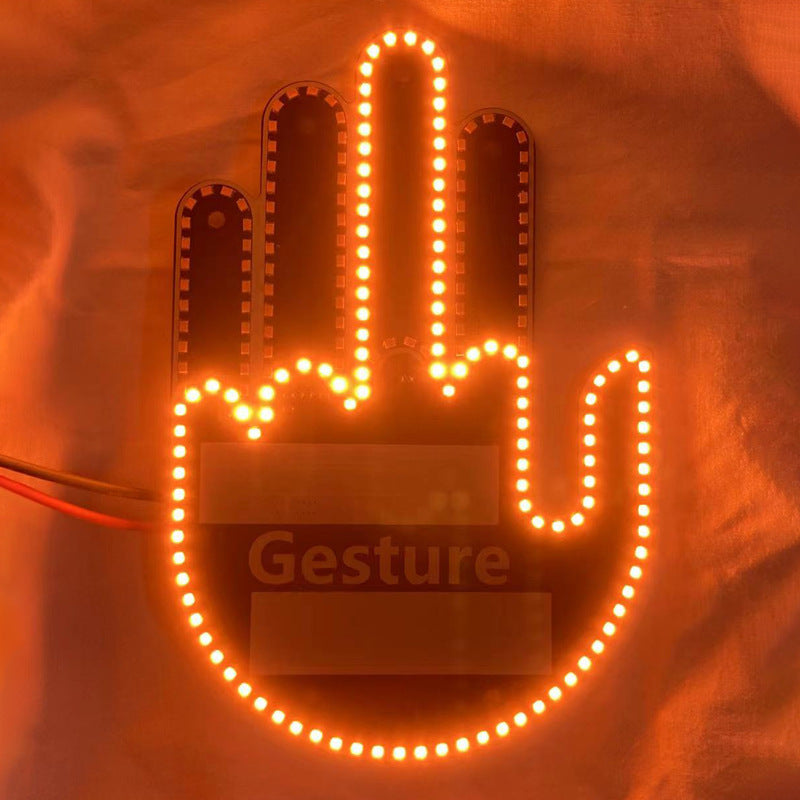 GloGesture Panneau de signalisation LED pour voiture