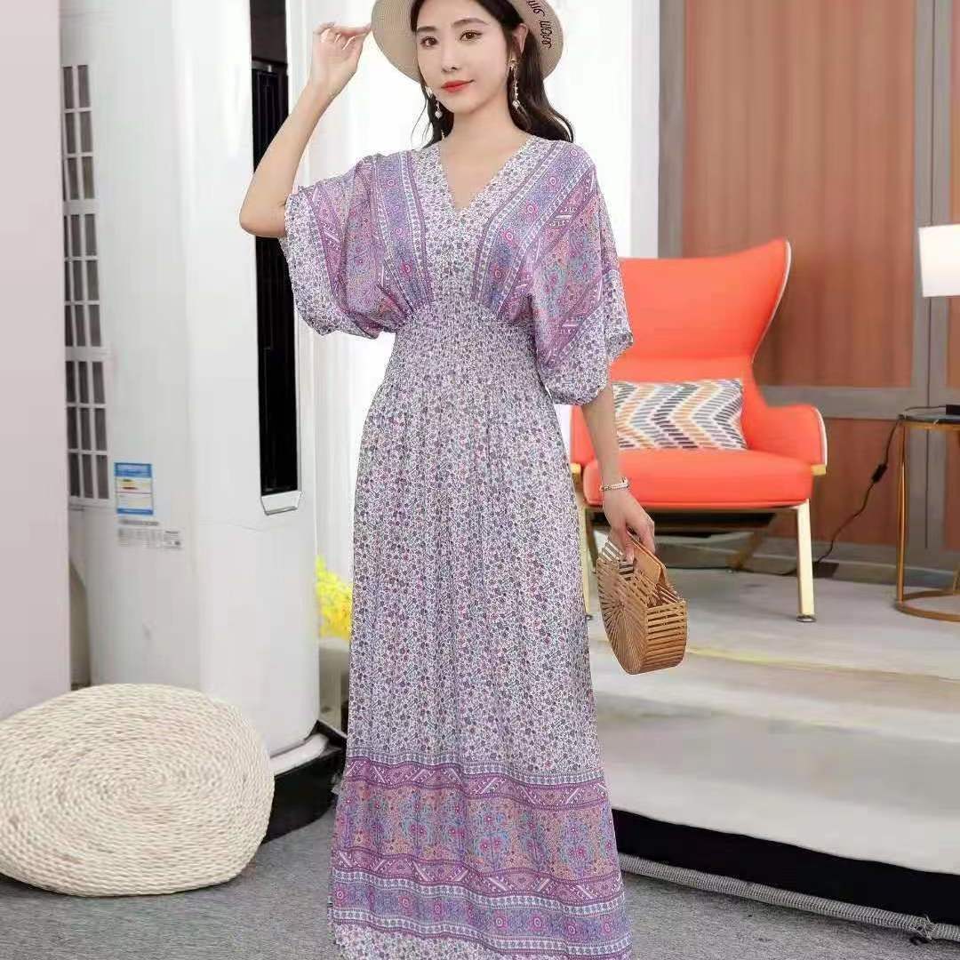 Robe d'été rétro bohème