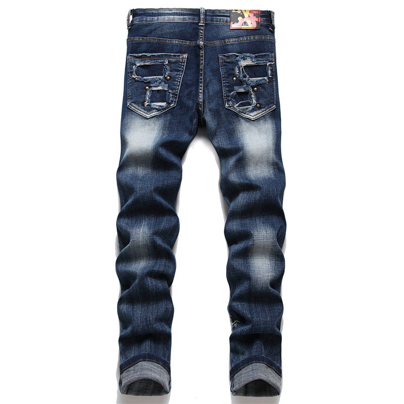 Liu Ding Jeans mit Löchern