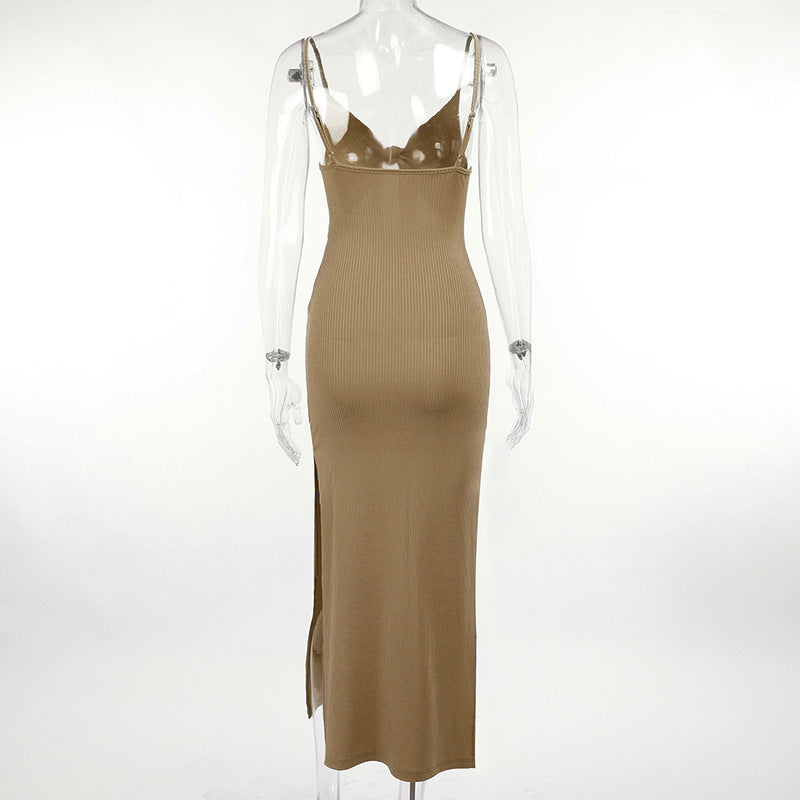 Robe moulante nouée devant Olivia