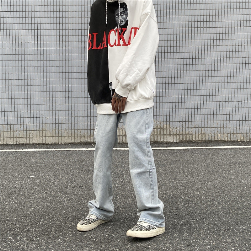 Jeans mit VVS-Stickerei