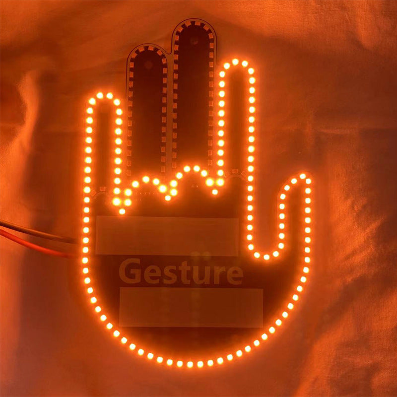 GloGesture Panneau de signalisation LED pour voiture