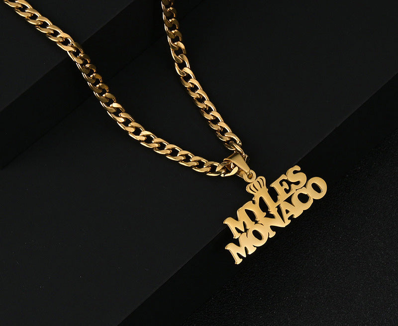 Kubanische Halskette mit individuellem Namen aus 18 Karat Gold – Personalisierter Schmuck