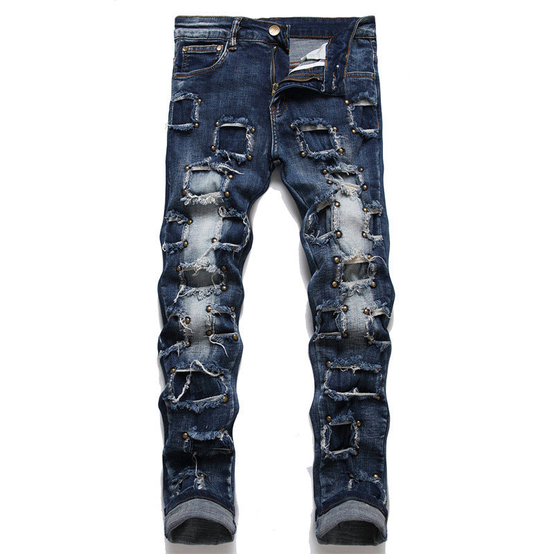 Liu Ding Jeans mit Löchern