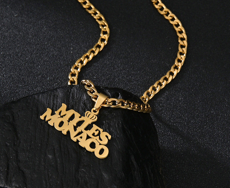 Kubanische Halskette mit individuellem Namen aus 18 Karat Gold – Personalisierter Schmuck