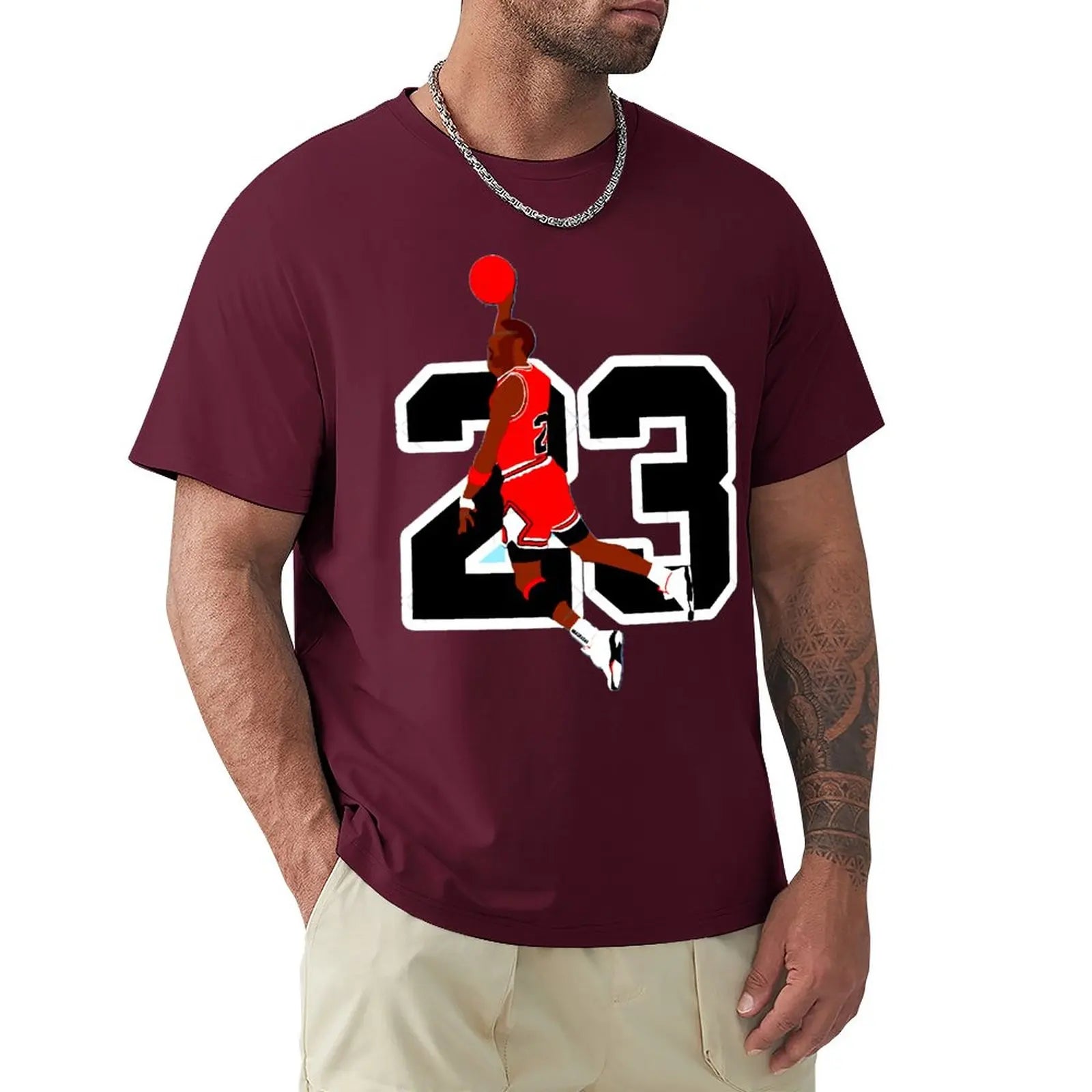 Basketballstar Michael Jordan 23 Grafik T-Shirt
