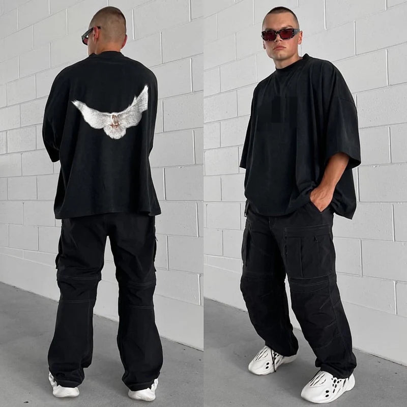 Kanye West – T-Shirt mit Tauben-Grafik