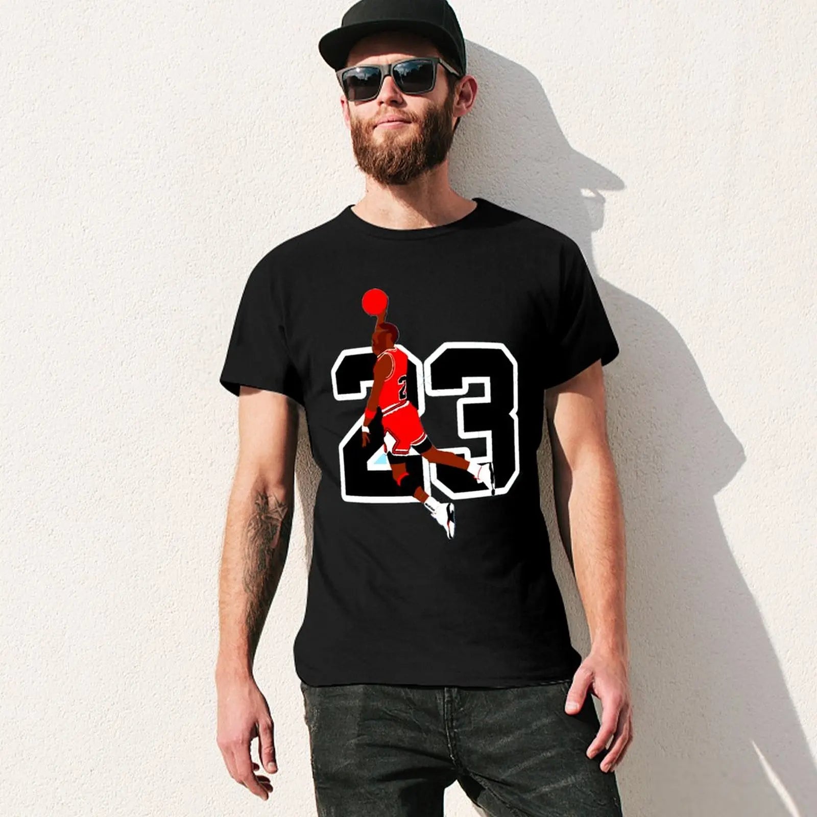Basketballstar Michael Jordan 23 Grafik T-Shirt