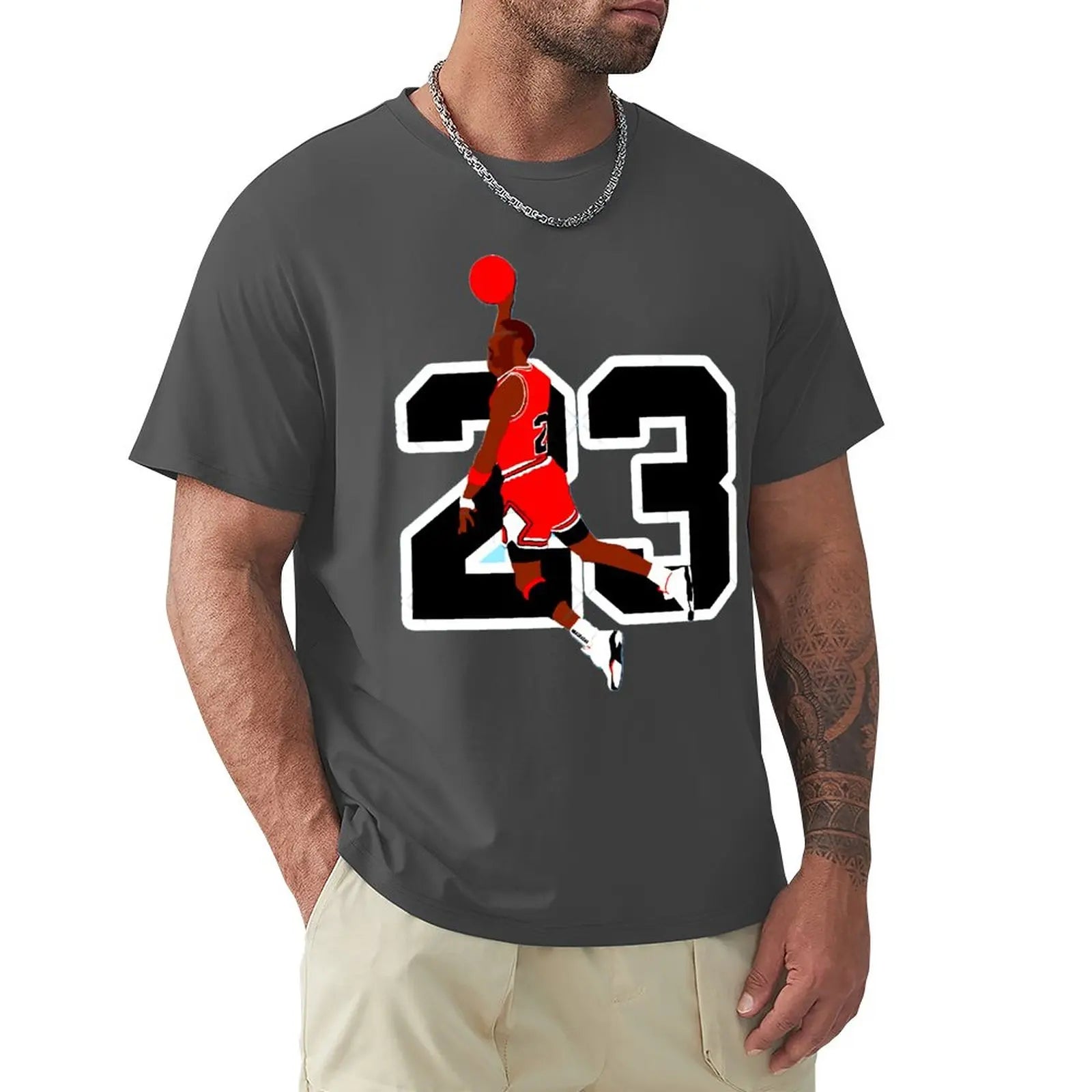 Basketballstar Michael Jordan 23 Grafik T-Shirt