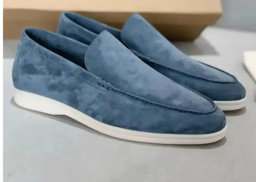 FROSTÉ Slip-On-Loafer aus Wildleder in Blau