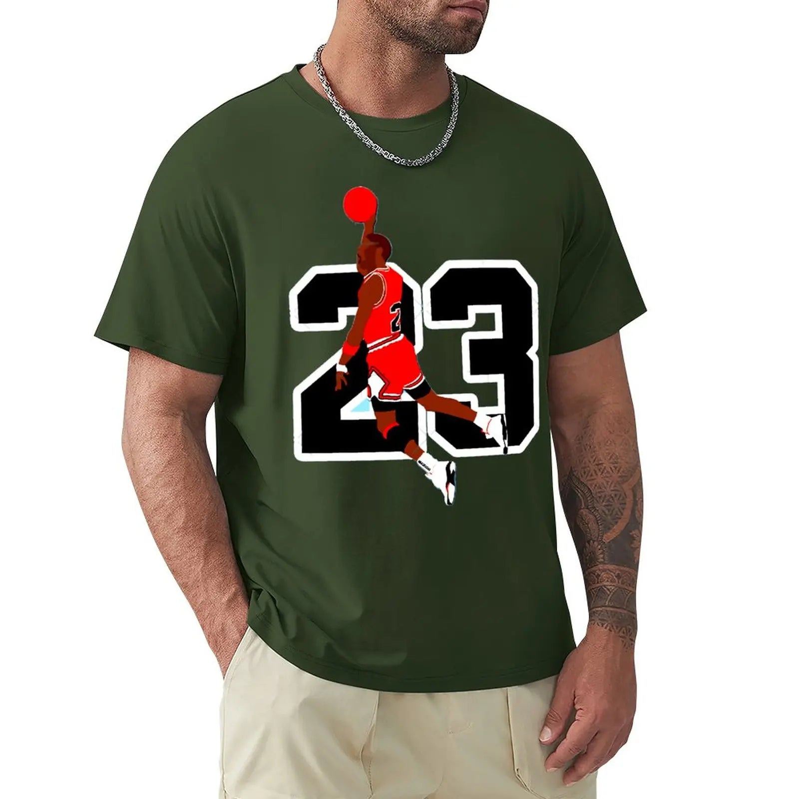 Basketballstar Michael Jordan 23 Grafik T-Shirt