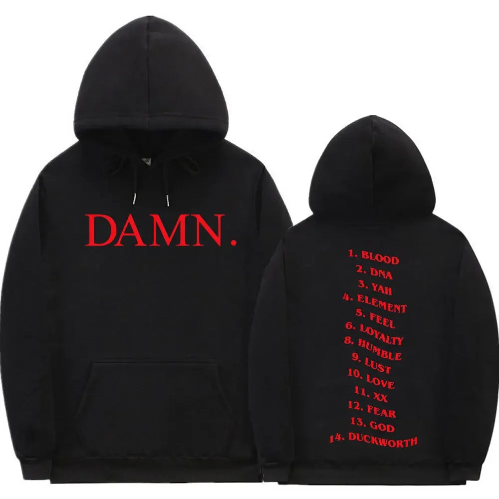 Verdammt Kendrick Lamar Grafik Hoodies Pullover Sweatshirt