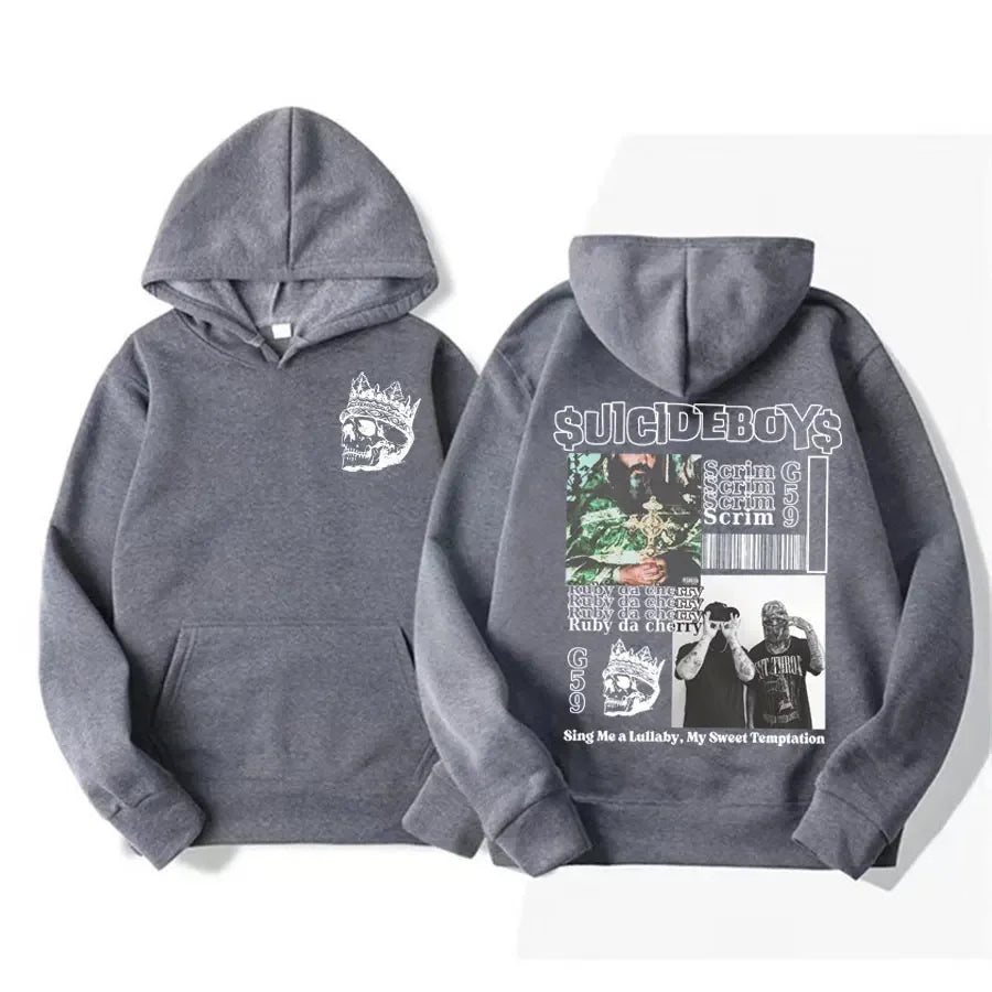 Vintage Suicideboys G59 Grafik Hoodie