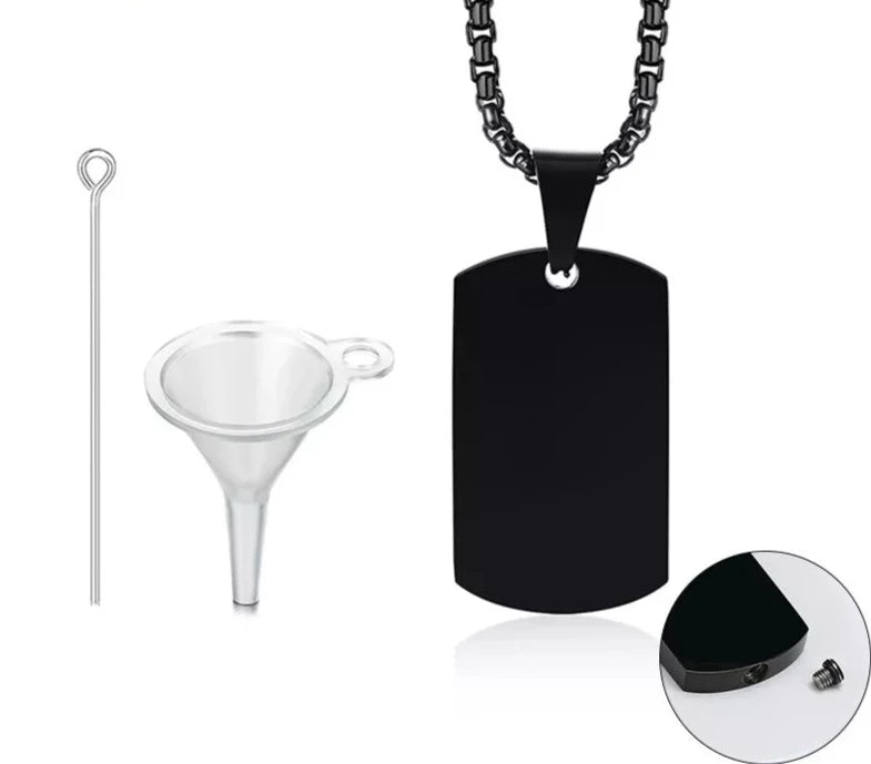 Hundemarke Behälter Urnen Halskette