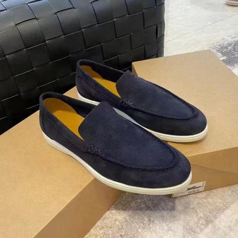 FROSTÉ Slip-On-Loafer aus Wildleder in Blau