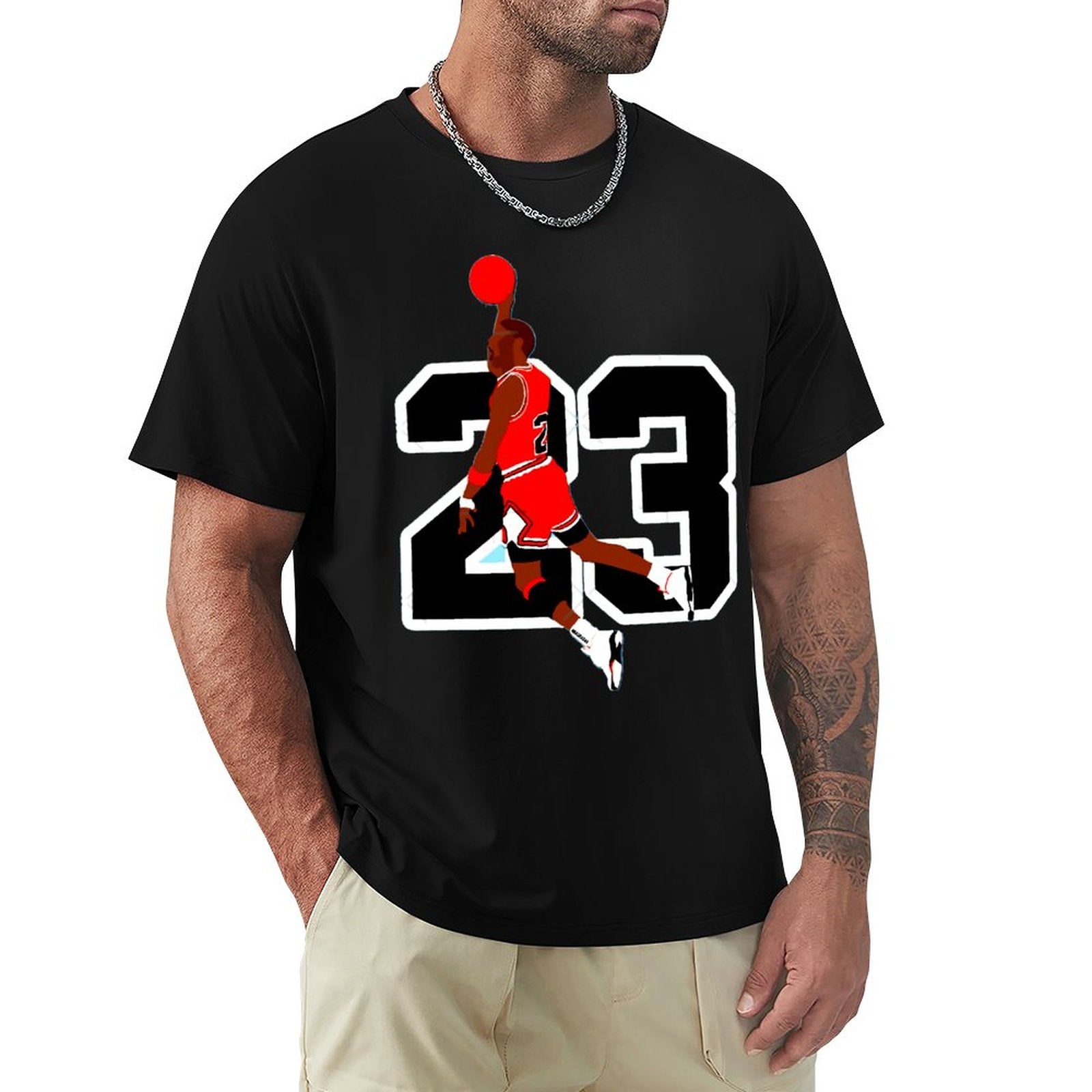 Basketballstar Michael Jordan 23 Grafik T-Shirt